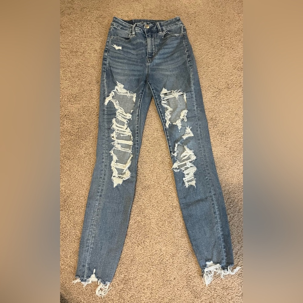 AE Next Level Stretch Curvy Super High Rise Jegging